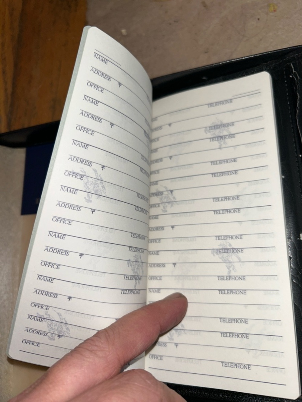 Full inclusion Burberrys Navy Logo Notepad and phone address book vintage - Picture 9 of 9